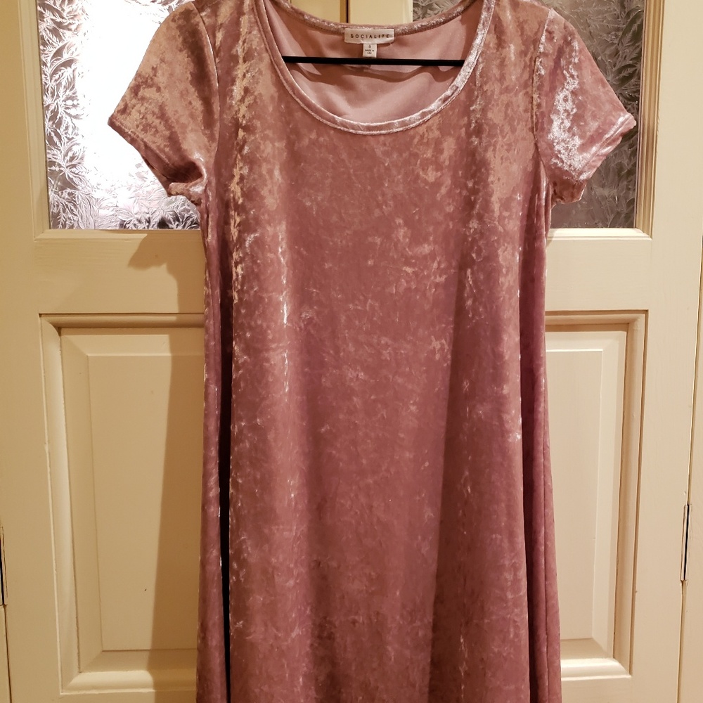 Socialite Crushed Velvet Dress